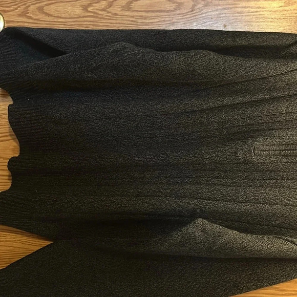 Oscar De La Renta Gray Full Zip Long Sleeve Sherpa Collar Sweater Pullover Men M - Picture 6 of 6